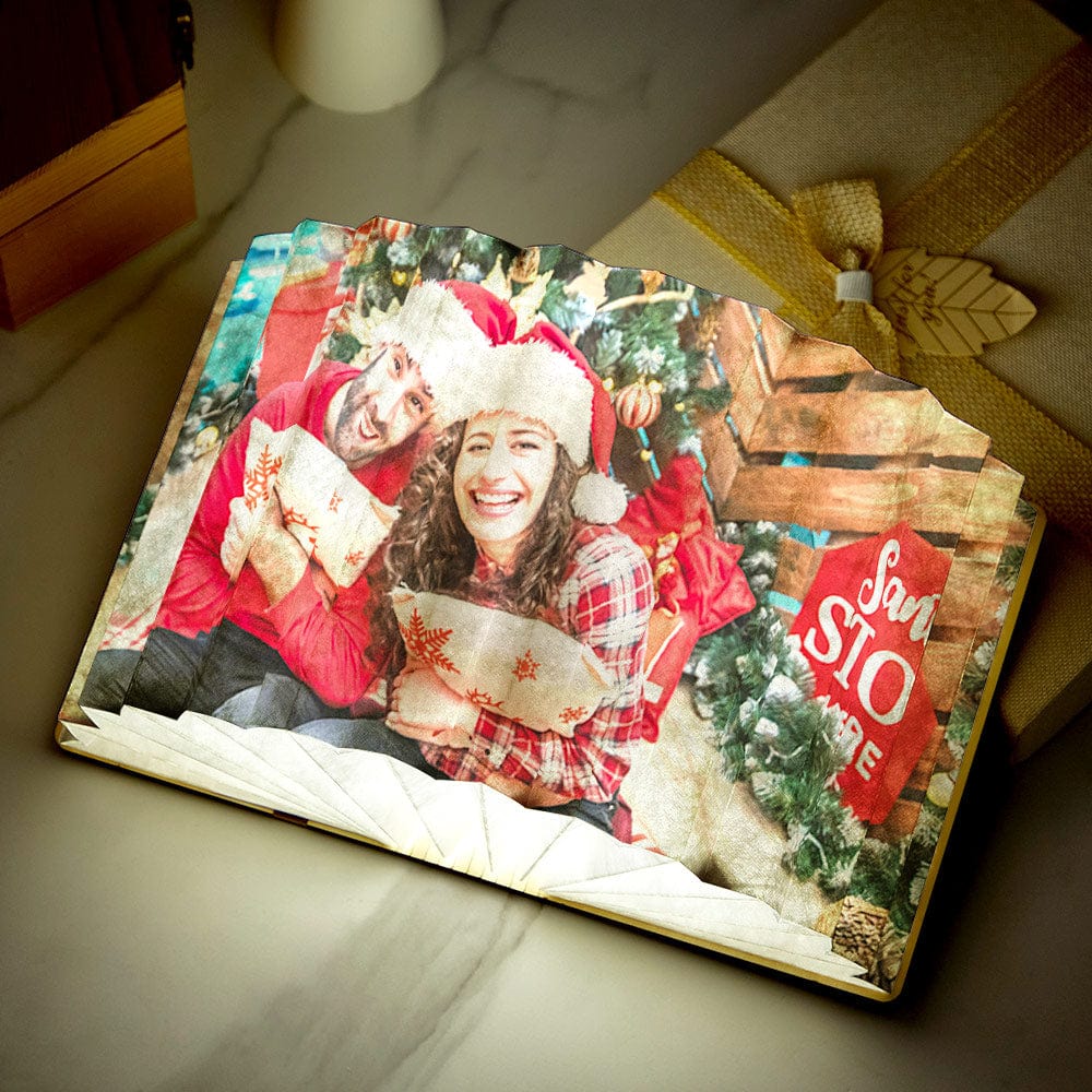 Custom Photo Book Lamp Christmas Gifts Personalized Home Decor - Giftlab