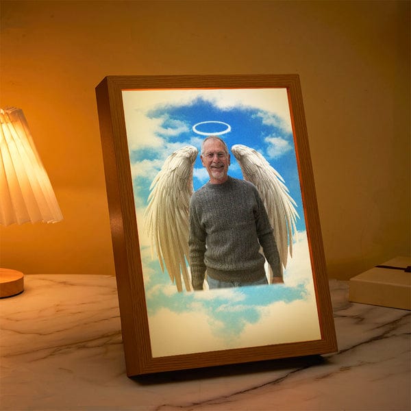 Personalized Custom Miracle Night Light Painting In Memory of A Loved One Who Has Passed Away Memory Ornament Father's Day Gift - Giftlab