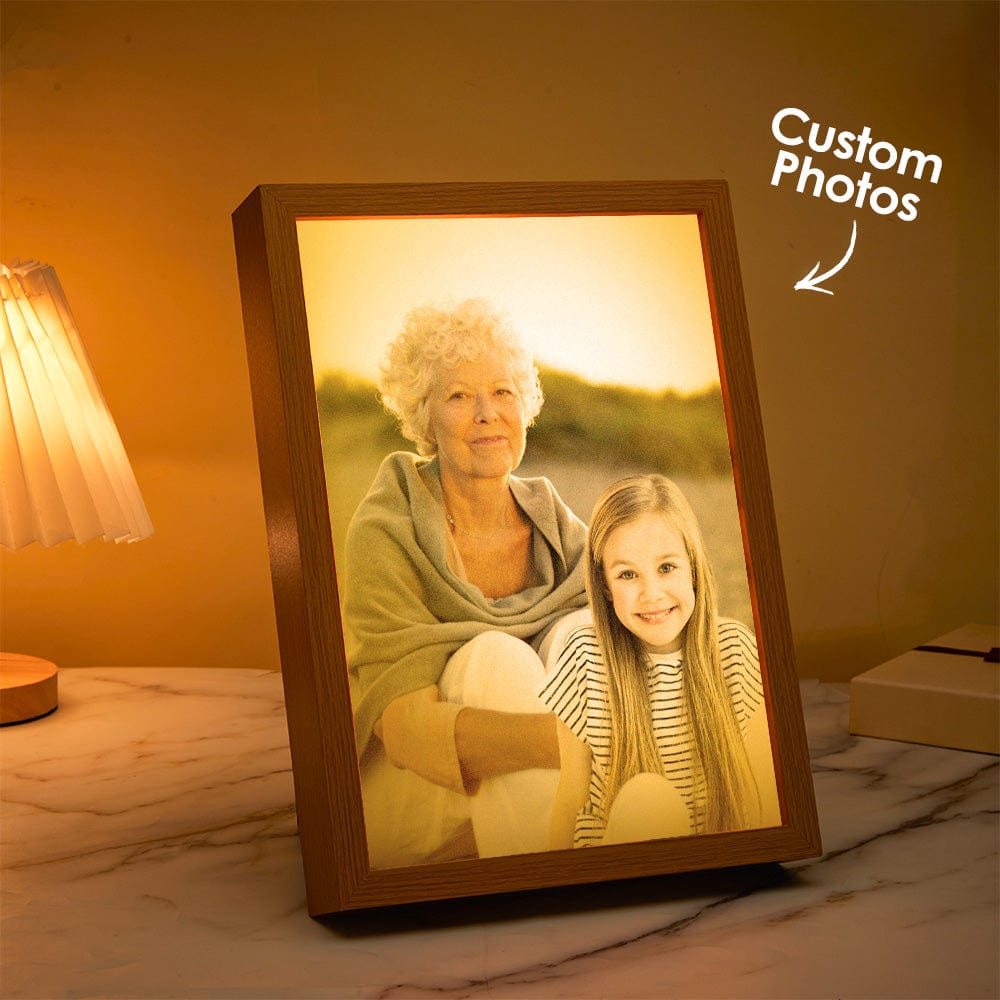 Custom Lamps with Photo Personalized Portraits Miracle Night Light Best Gift for Grandma - Giftlab
