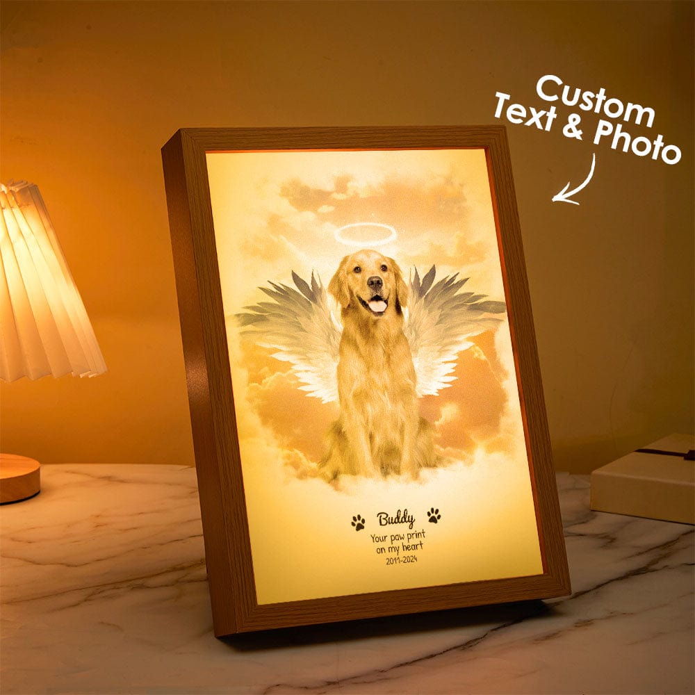 Personalized Photo Miracle Night Light with Custom Name Pattern Creative Gift for Pet Lover - Giftlab