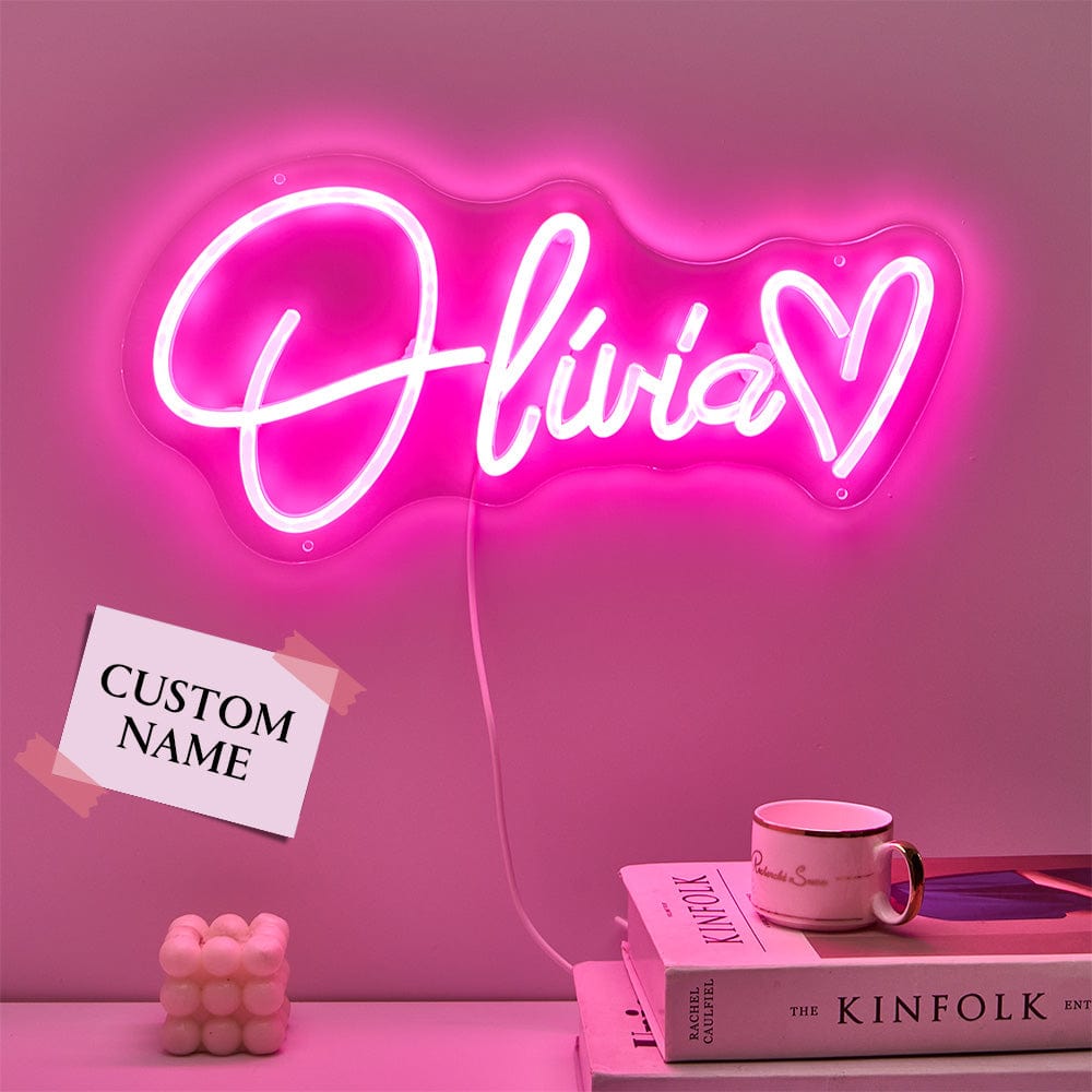 Custom Neon Lamp Personalized Name Neon Sign Adjustable Lamp Creative Decor for Bedroom - Giftlab