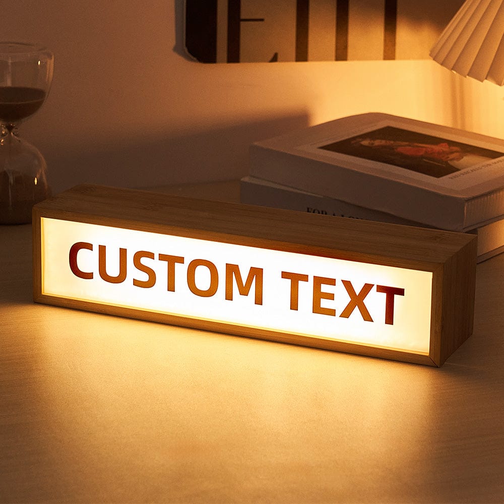 Personalized Text Light Box Home Decor Gifts - Giftlab