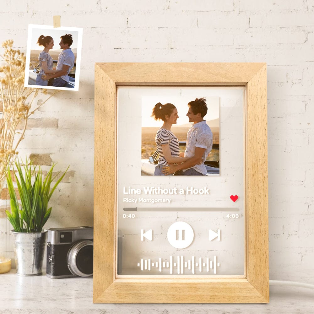 Valentine's Gifts Light Up Photo Frame Custom Picture Frame Night Light Gifts for Her