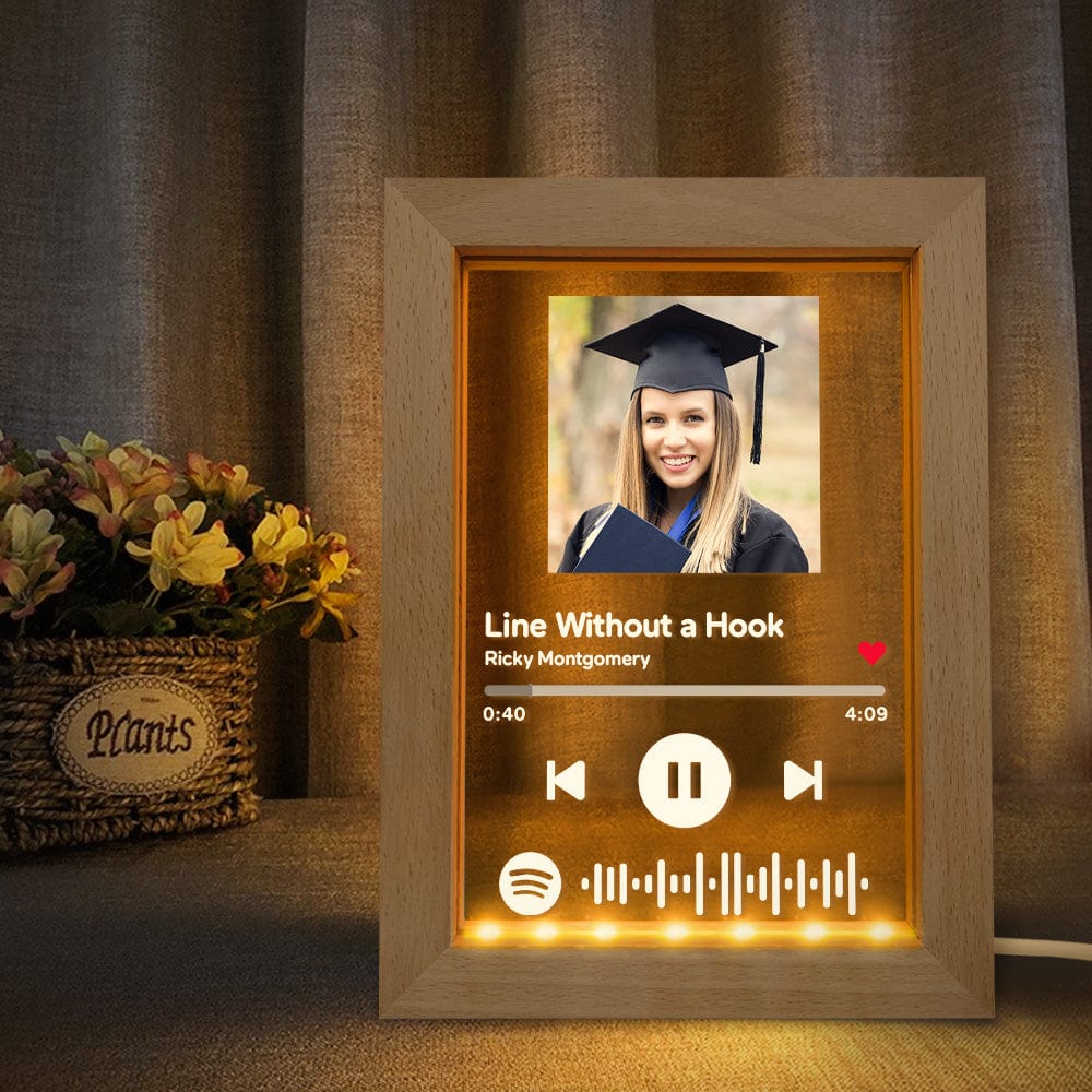Custom Graduation Gifts Light Up Photo Frame Custom Picture Frame Night Light - Giftlab