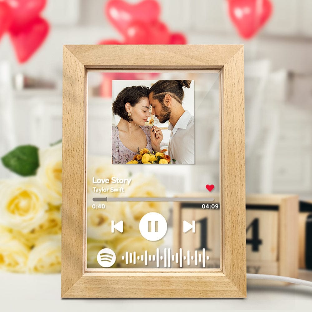 Valentine's Day Gifts Light Up Photo Frame Custom Picture Frame Night Light Gifts