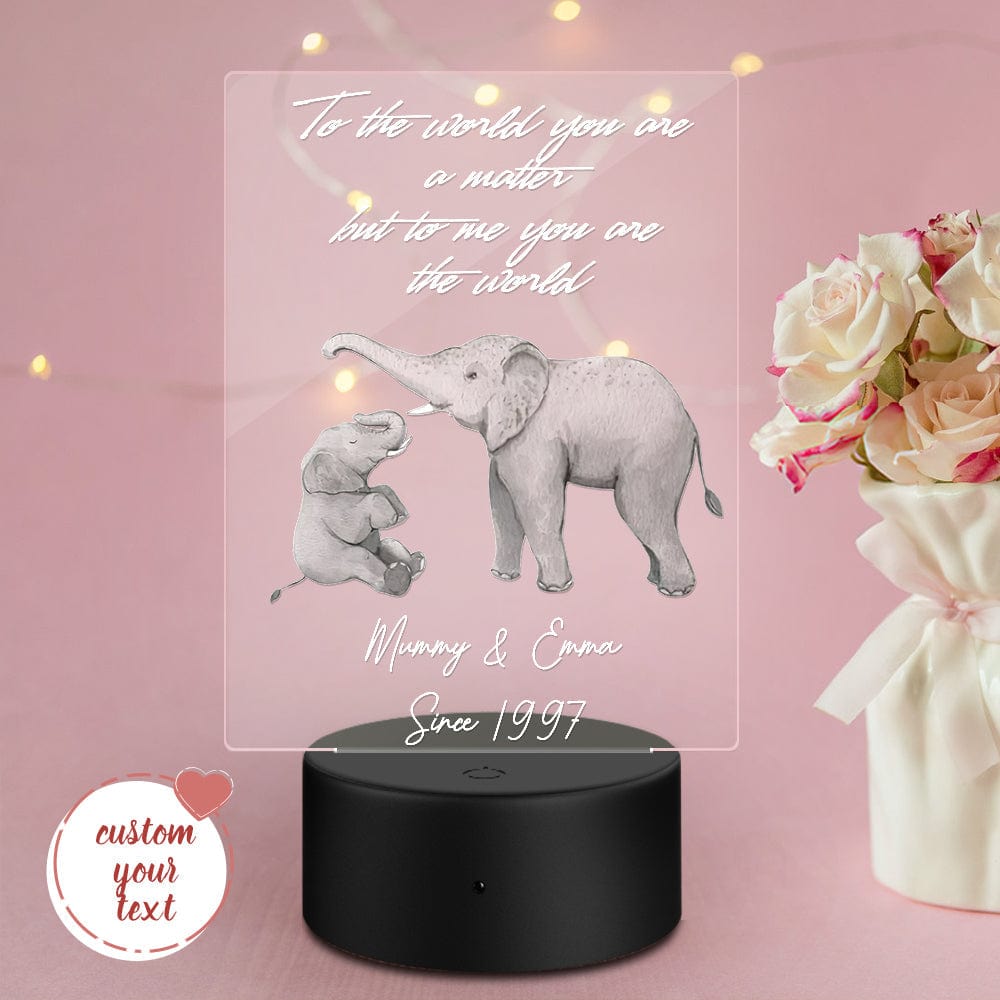 Custom Name Night Light Acrylic Lovely Gift for Mom - Giftlab