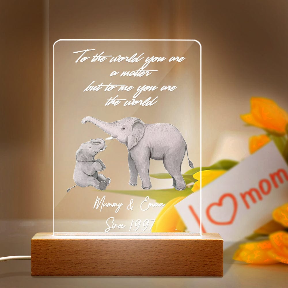Custom Name Night Light Acrylic Lovely Gift for Mom - Giftlab