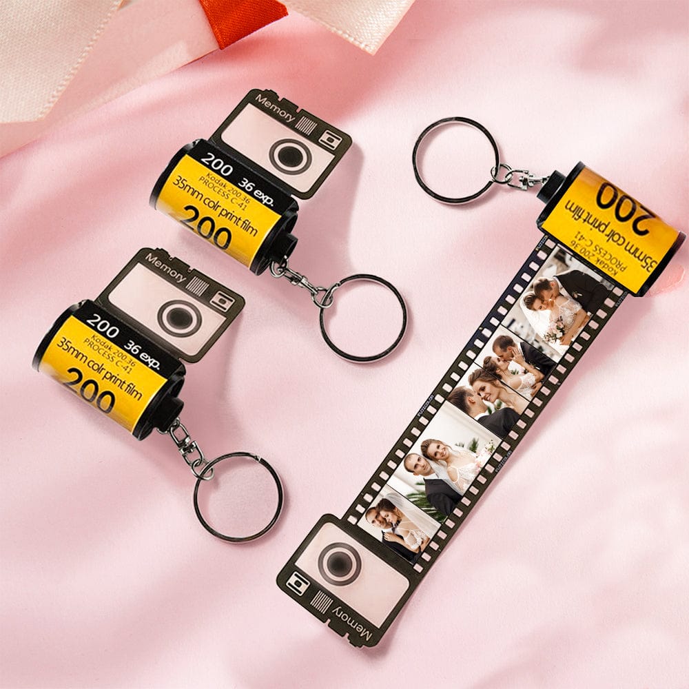 Wedding Gift Custom Camera Roll Keychain for Her/Him 5-20 Photos - Giftlab