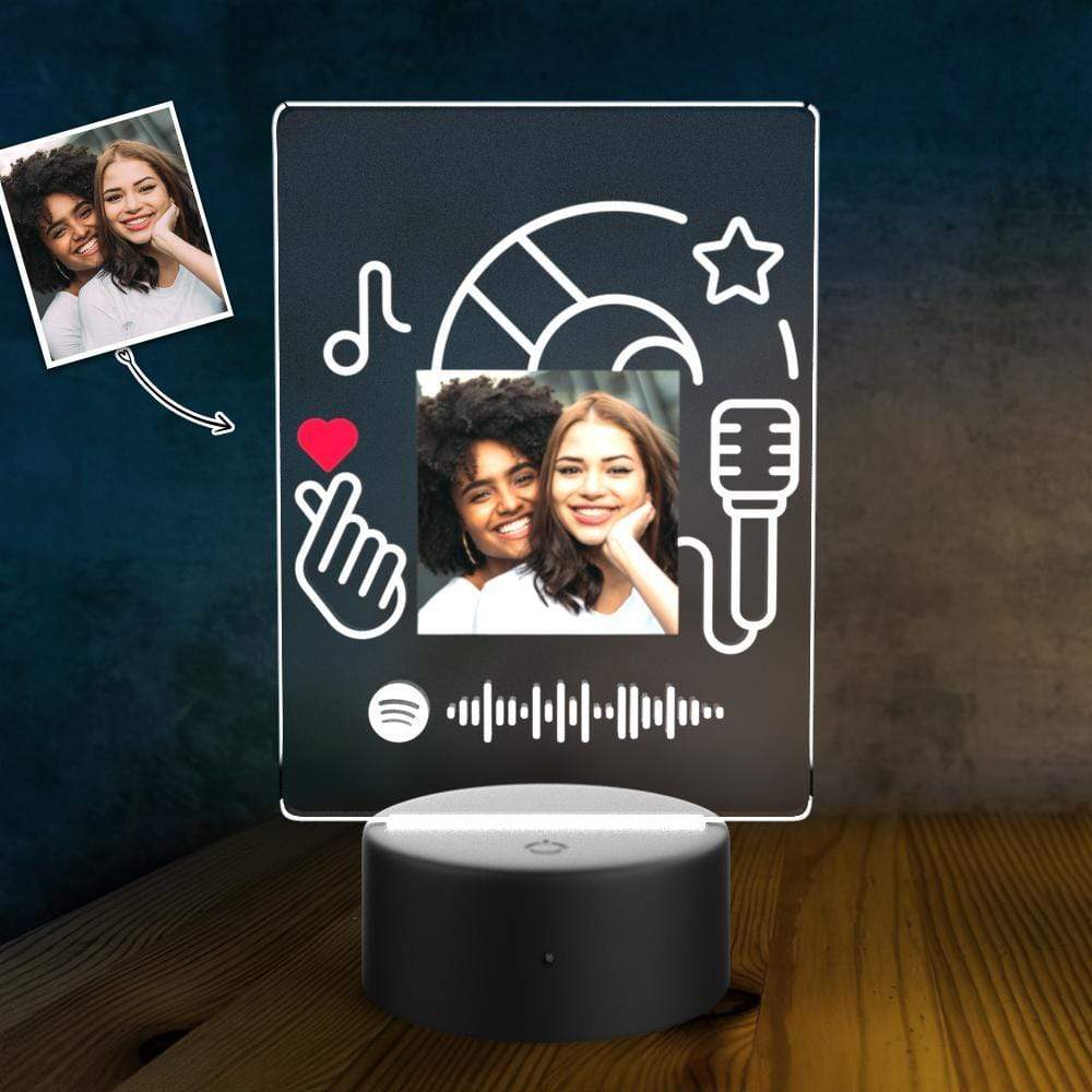 Custom Song LED Lamp Music Code Led Light Gifts for Friends - Giftlab