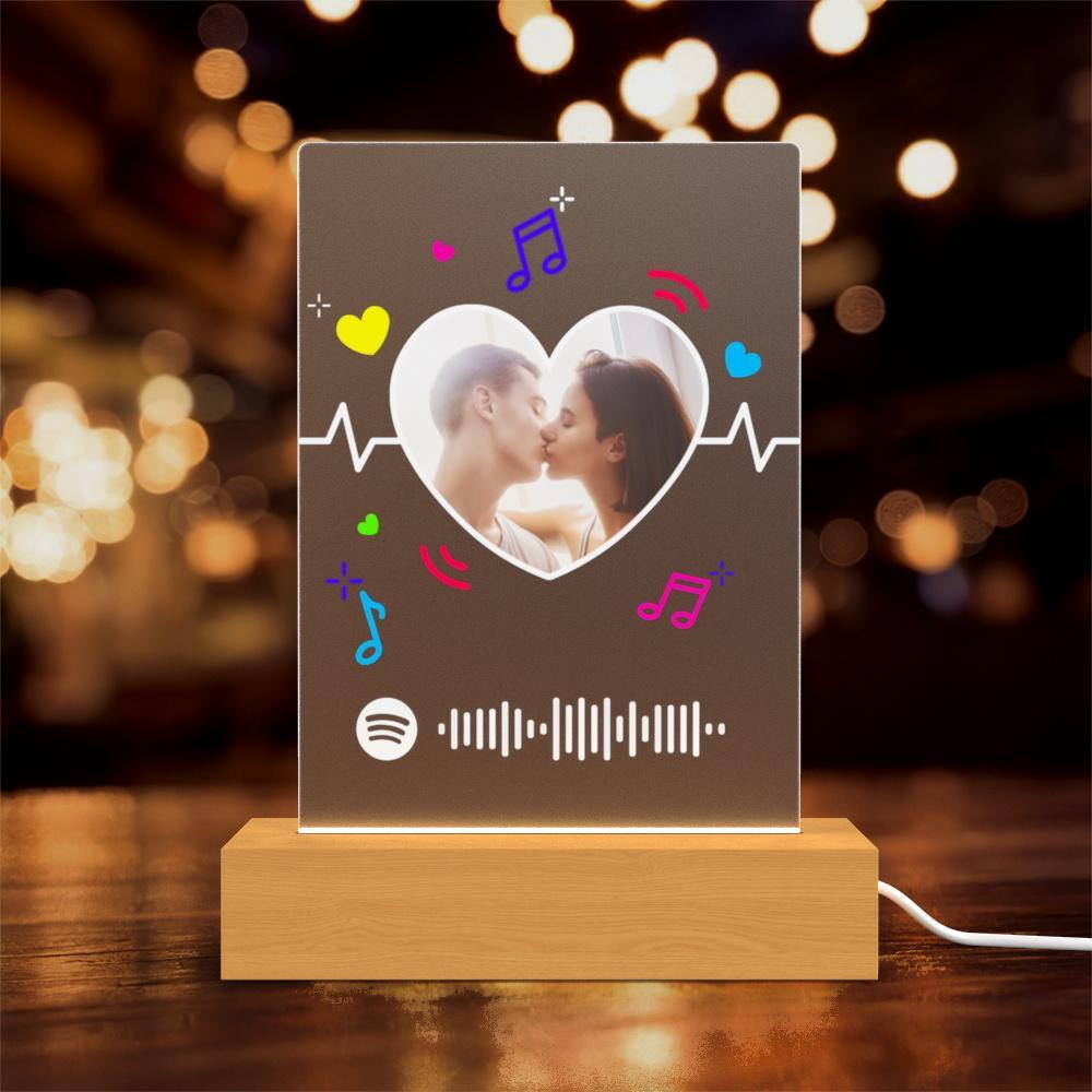 Spotify Night Light Plaque Music Engraving Night Light Personalized Gifts for Friends Valentines Day Gifts - Giftlab