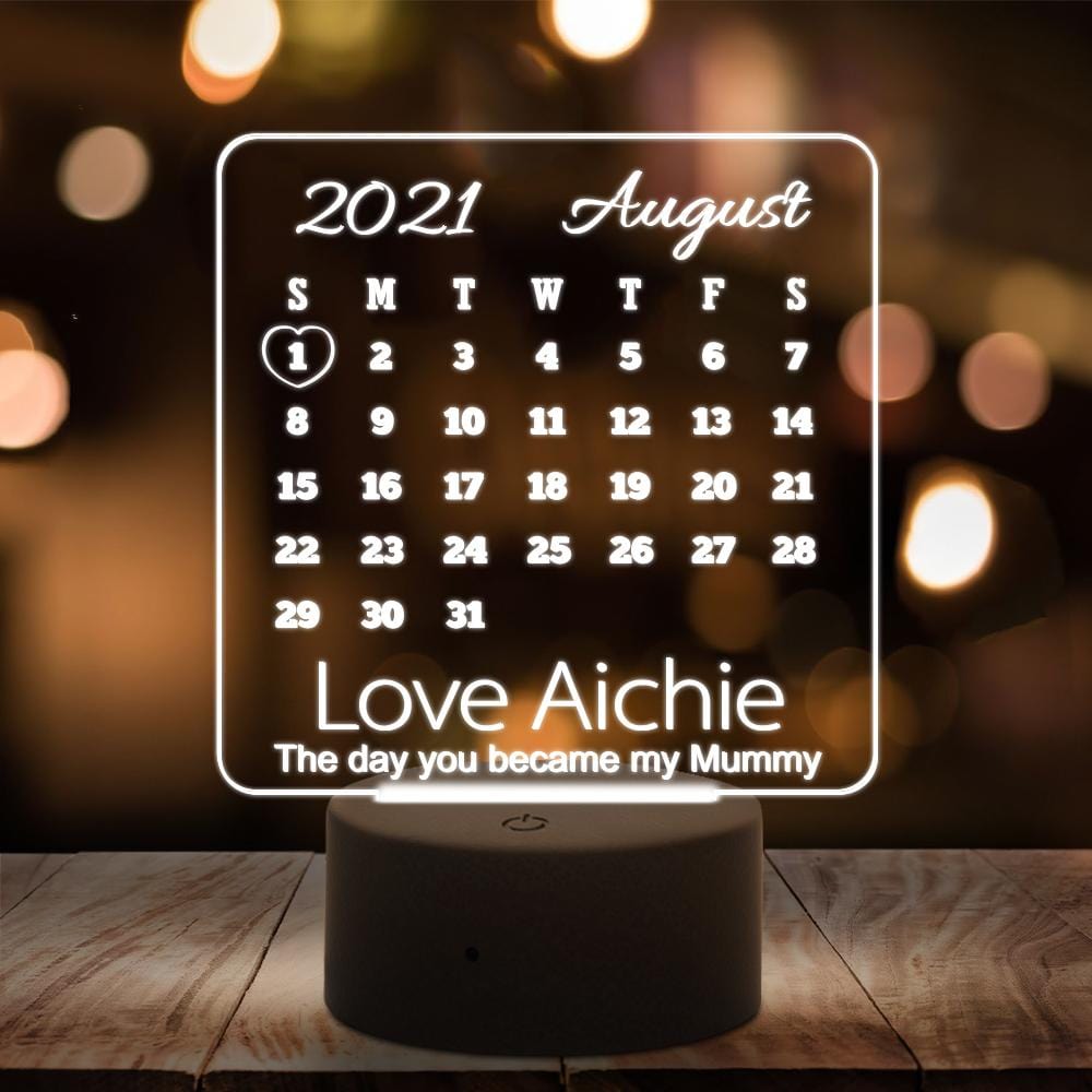 3D Led Lamp Custom Night Light Acrylic Gifts For Mom - Giftlab