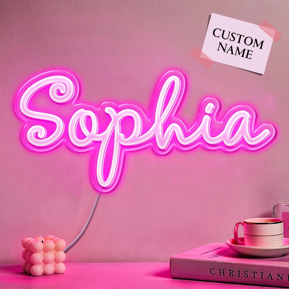 Personalized Name Neon Sign Custom Home Wall Decorations Light Sign Birthday Party Gift - Giftlab