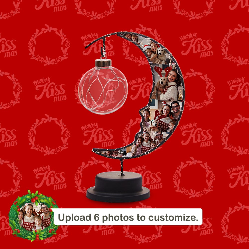 Personalized Photo Moon Light with 6 Photo Christmas Gifts Home Decor Gifts - Giftlab
