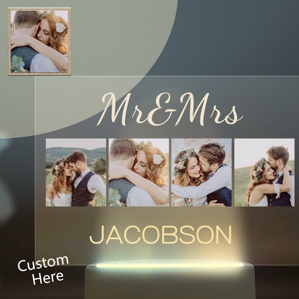 Photo Night Light Personalized Night Light Valentine's Day Gifts For Couple - Giftlab
