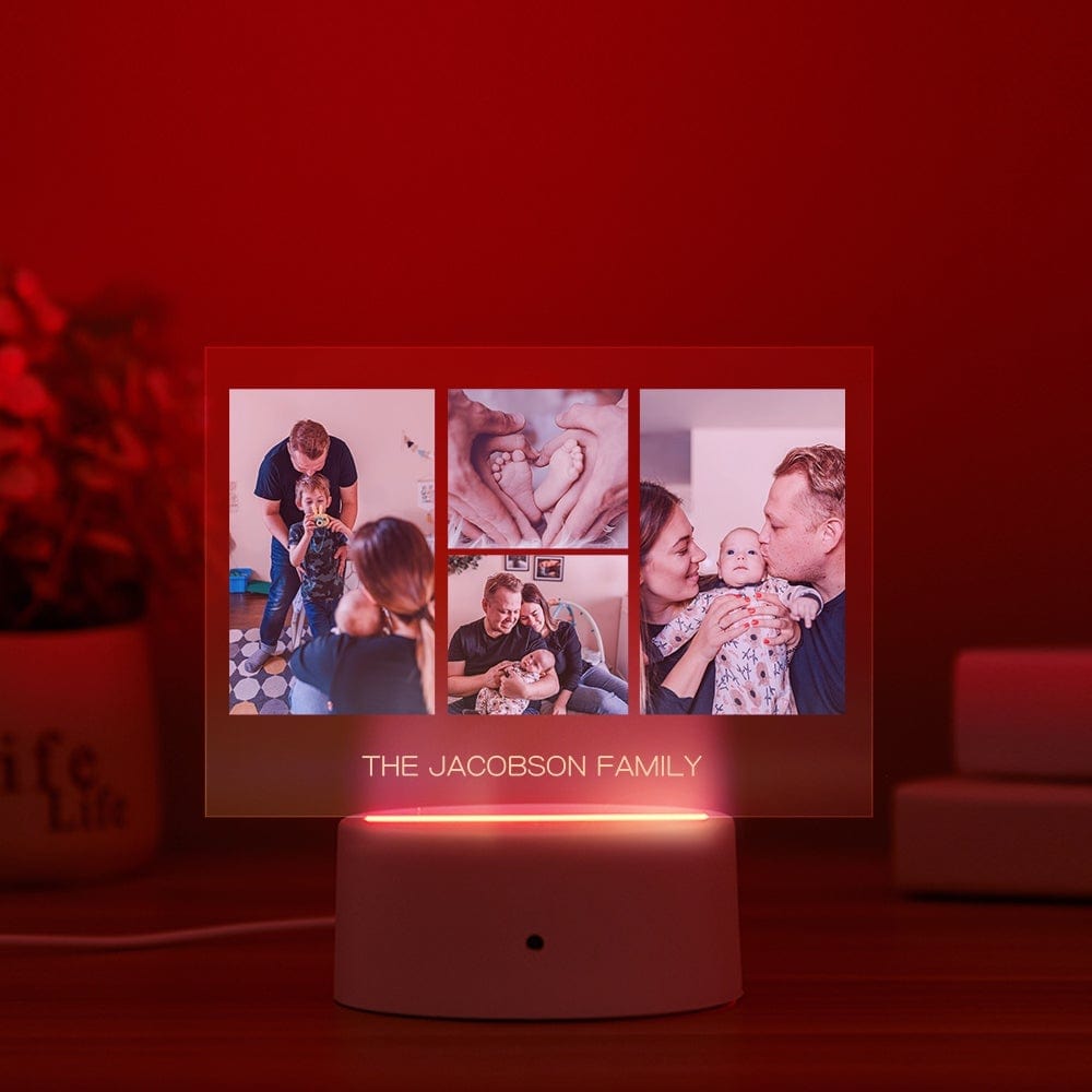 Personalized Photo Night Light Gifts For Family - Giftlab