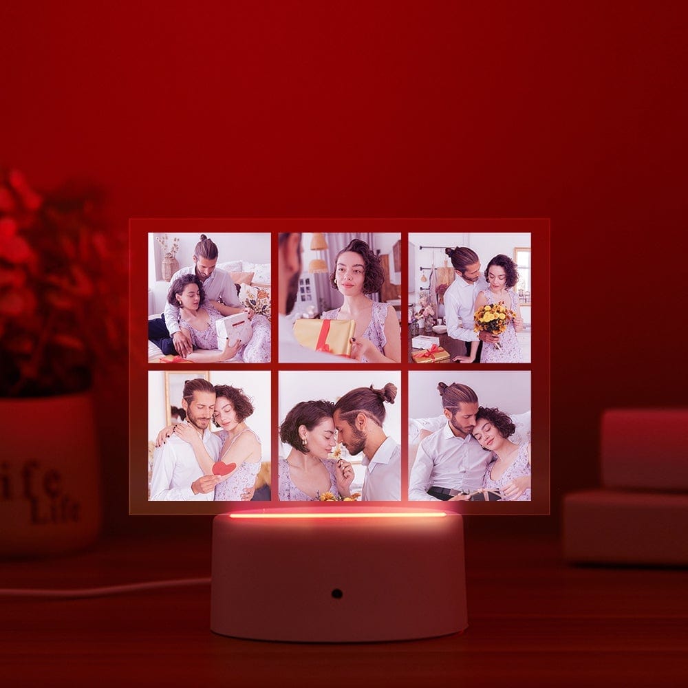 Custom Picture Night Light LED Night Light Valentines Gifts For Him - Giftlab