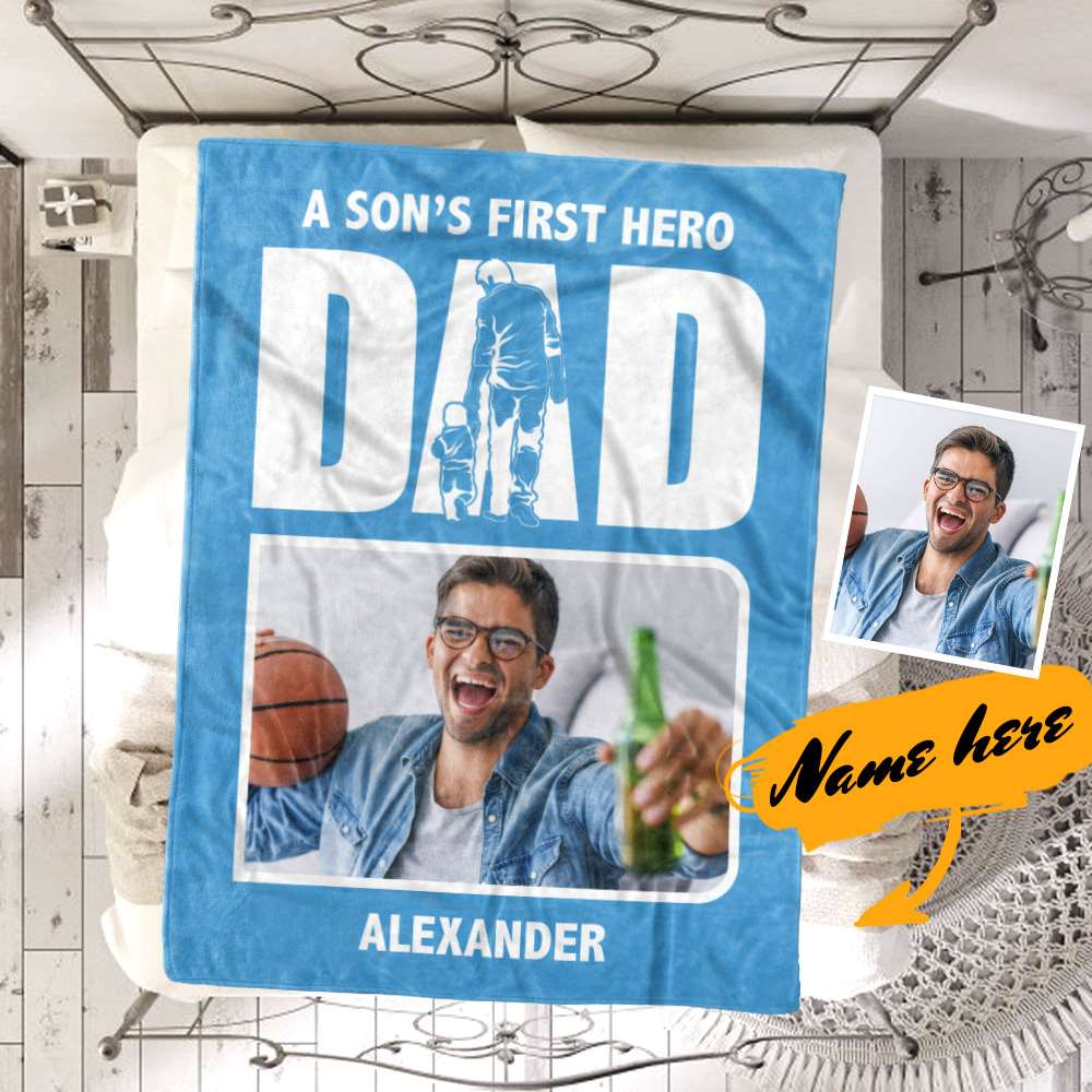 Father's Day Blankets Custom Blanket Best Fathers Day Gifts Gifts for Dad's Birthday - Giftlab