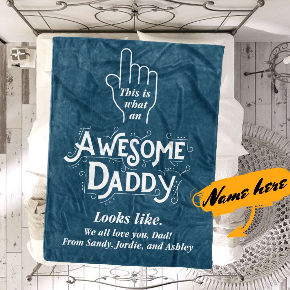 Father's Day Blankets Personalized Blanket Gifts for Dad - Giftlab