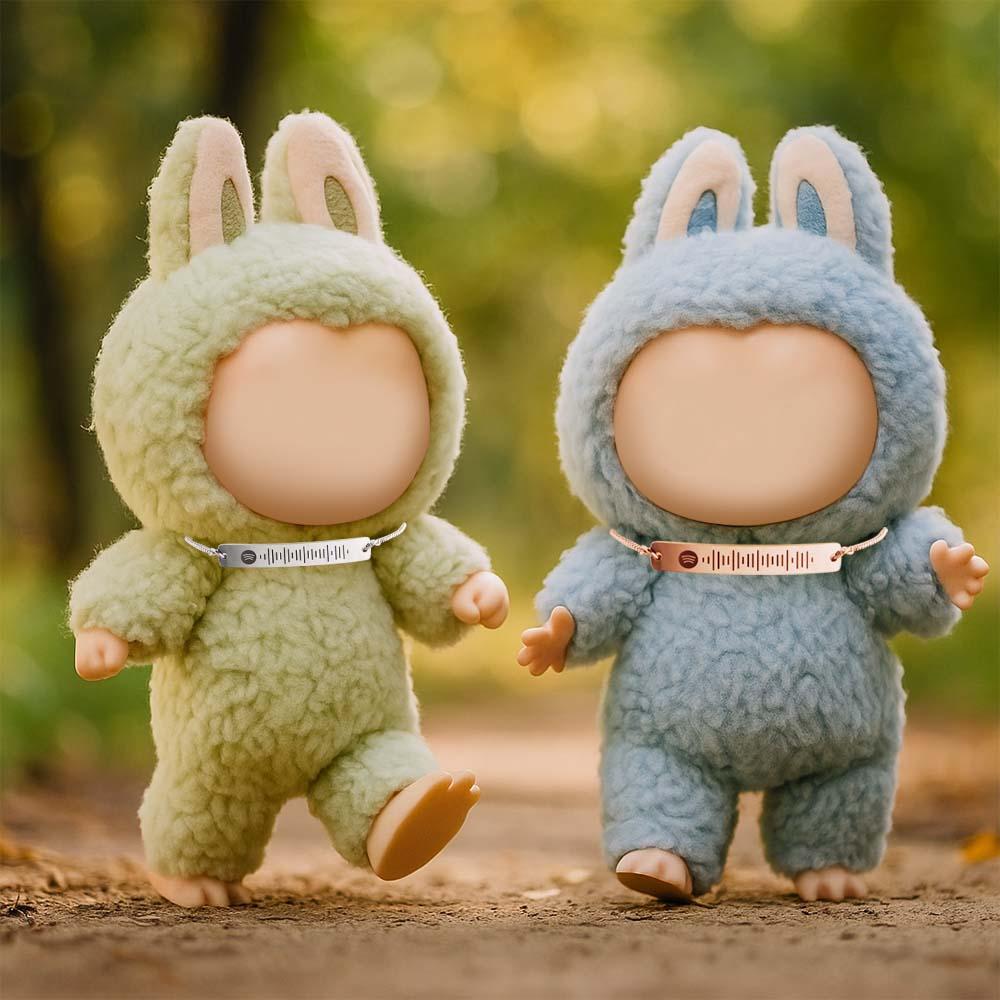 Custom Necklace for Labu Spotify Code Necklace Monster Doll Necklace Graduation Necklaces