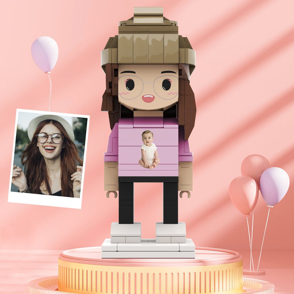 Custom Brick Figures Personlized Photo Brick Figures Gifts for Her - Giftlab