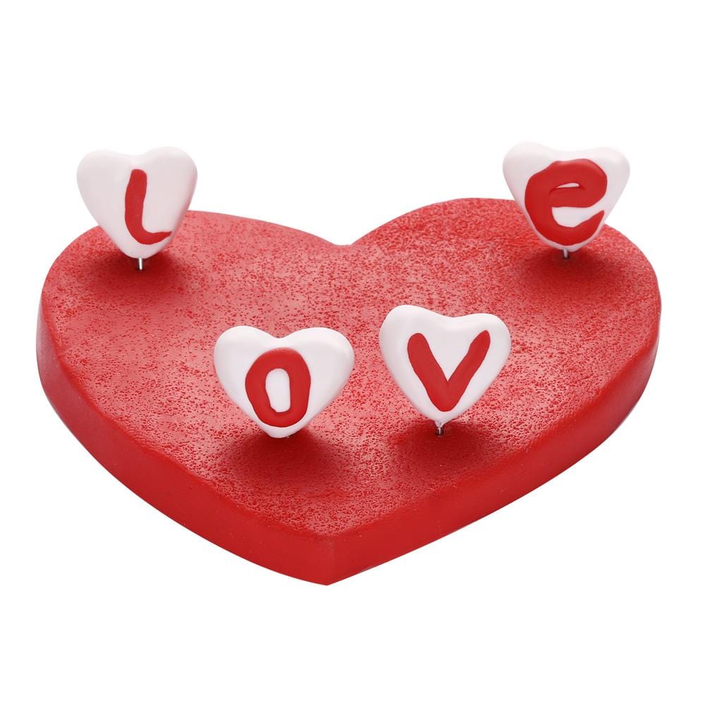Z14 White LOVE Heart And Heart Shape Base - Giftlab