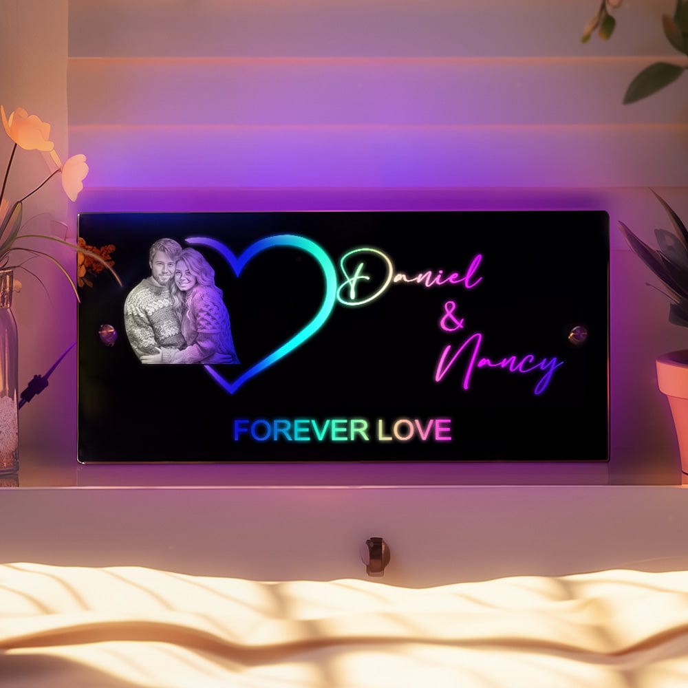 Custom Photo Mirror Light with Name Personalized Gift for Her - Giftlab