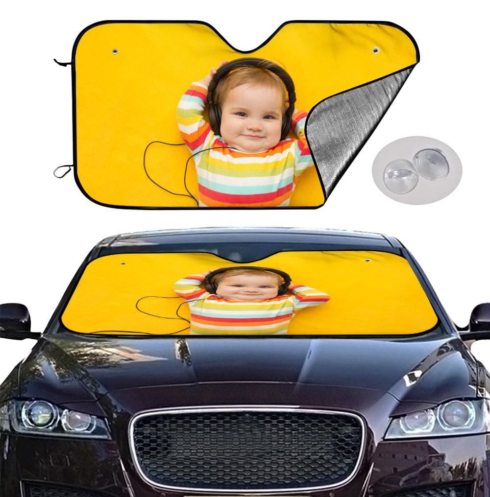 Custom Photo Car Sun Shade Windshield Car Accessories Baby - Giftlab