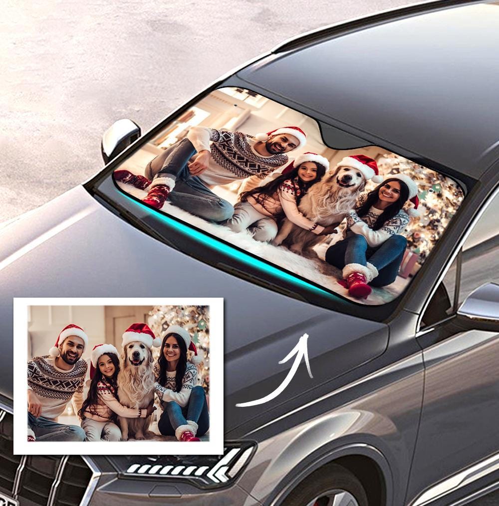 Car Accessories Custom Sun Shade Windshield for Dad - Giftlab