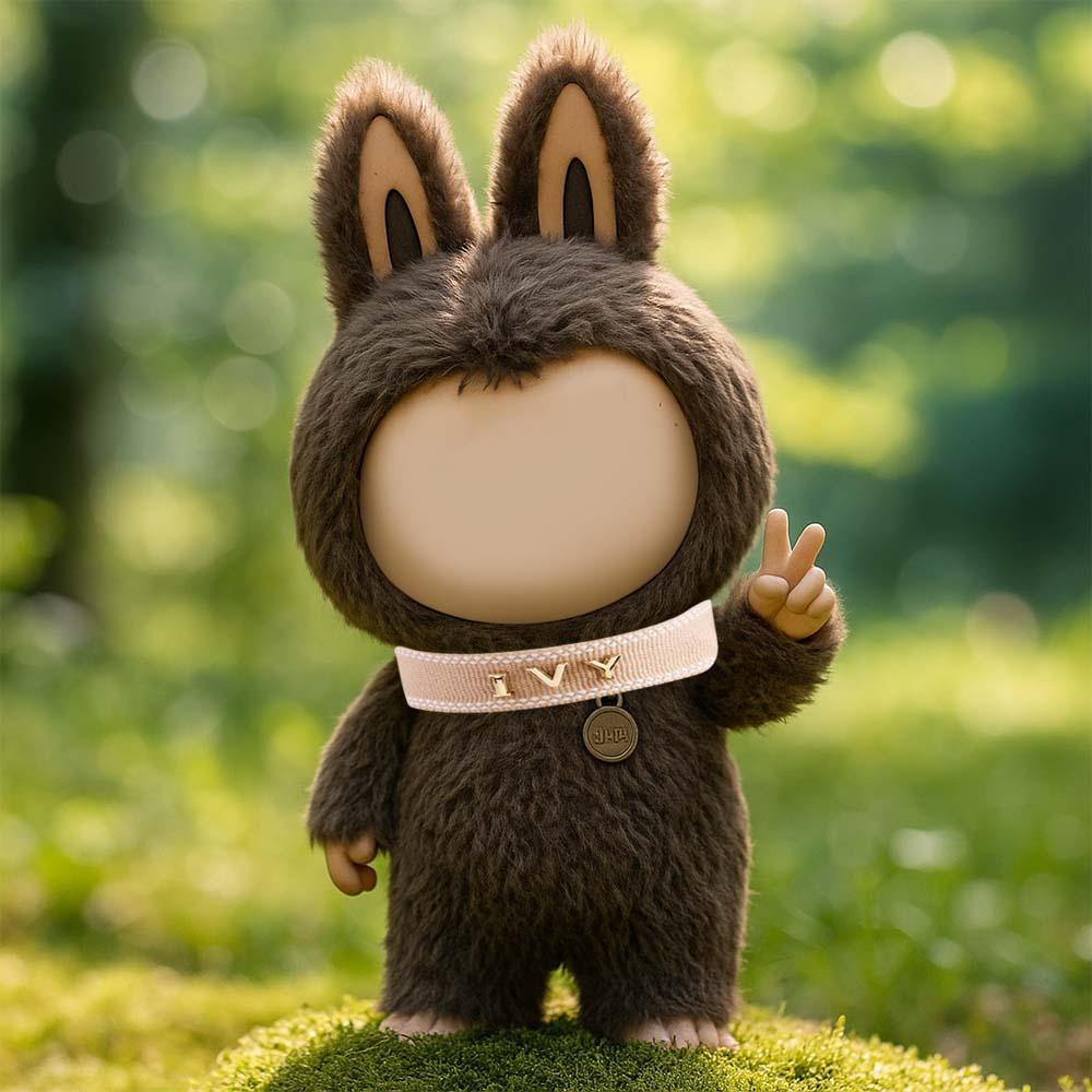 Custom Necklace for Labu Personalized Name Woven Friendship Necklace Monster Doll Necklace