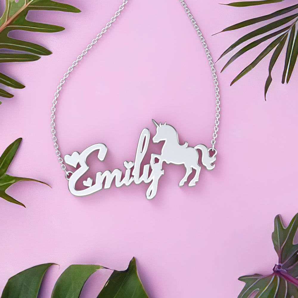 Custom Name Bracelet Maiden and Unicorn Bracelet Gift For Her - Giftlab
