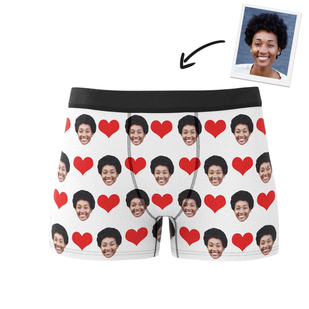 Customized Boxer Valentine's Gifts for Men Heart - 5 Colors Valentine's Day Gifts - Giftlab