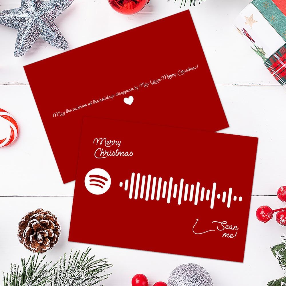 Little Drummer Boy Spotify Code Music Greeting Card - Giftlab