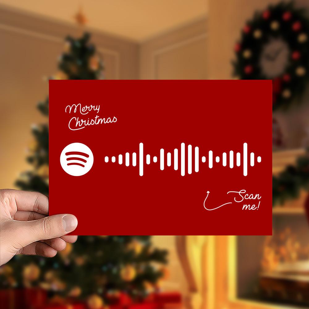 It's Beginning to Look a Lot like Christmas Spotify Code Music Greeting Card - Giftlab