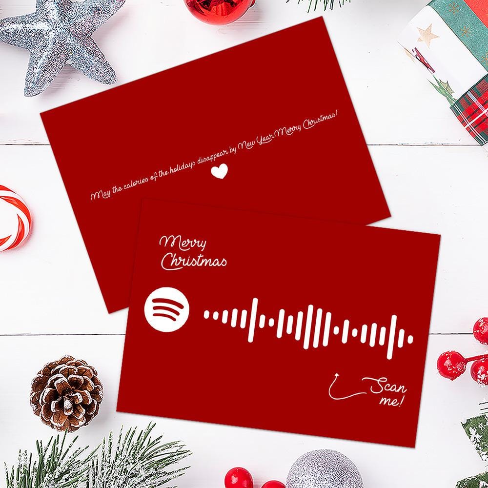 It's Beginning to Look a Lot like Christmas Spotify Code Music Greeting Card - Giftlab