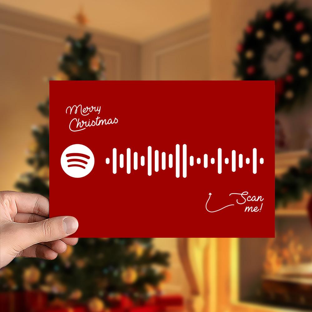 Mistletoe Spotify Code Music Greeting Card - Giftlab
