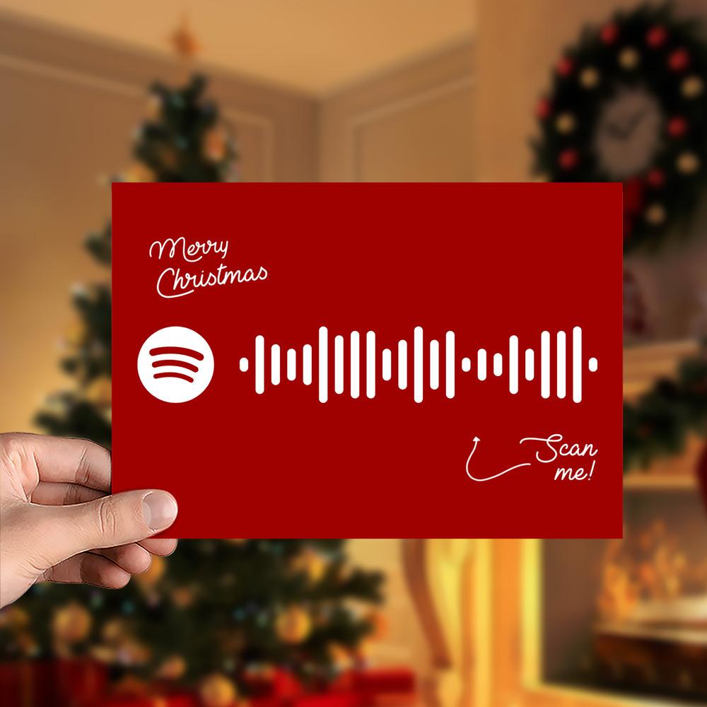 Jingle Bell Rock Spotify Code Music Greeting Card - Giftlab