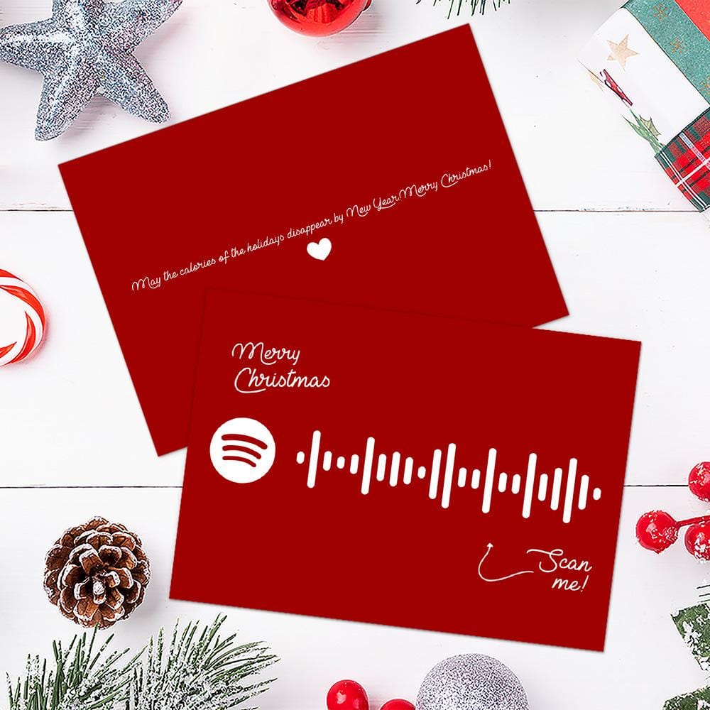 Let It Snow, Let It Snow, Let It Snow Spotify Code Music Greeting Card - Giftlab