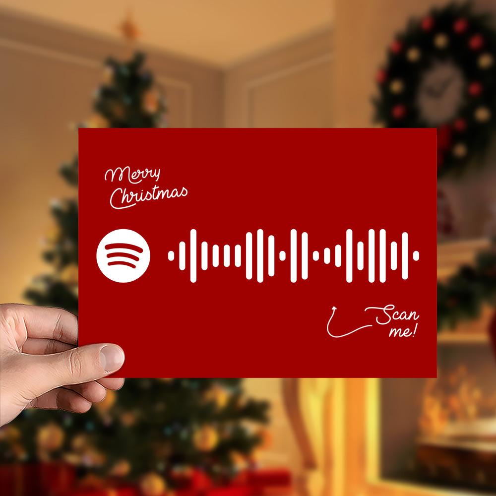 Wonderful Christmastime (Edited Version) [Remastered] Spotify Code Music Greeting Card - Giftlab