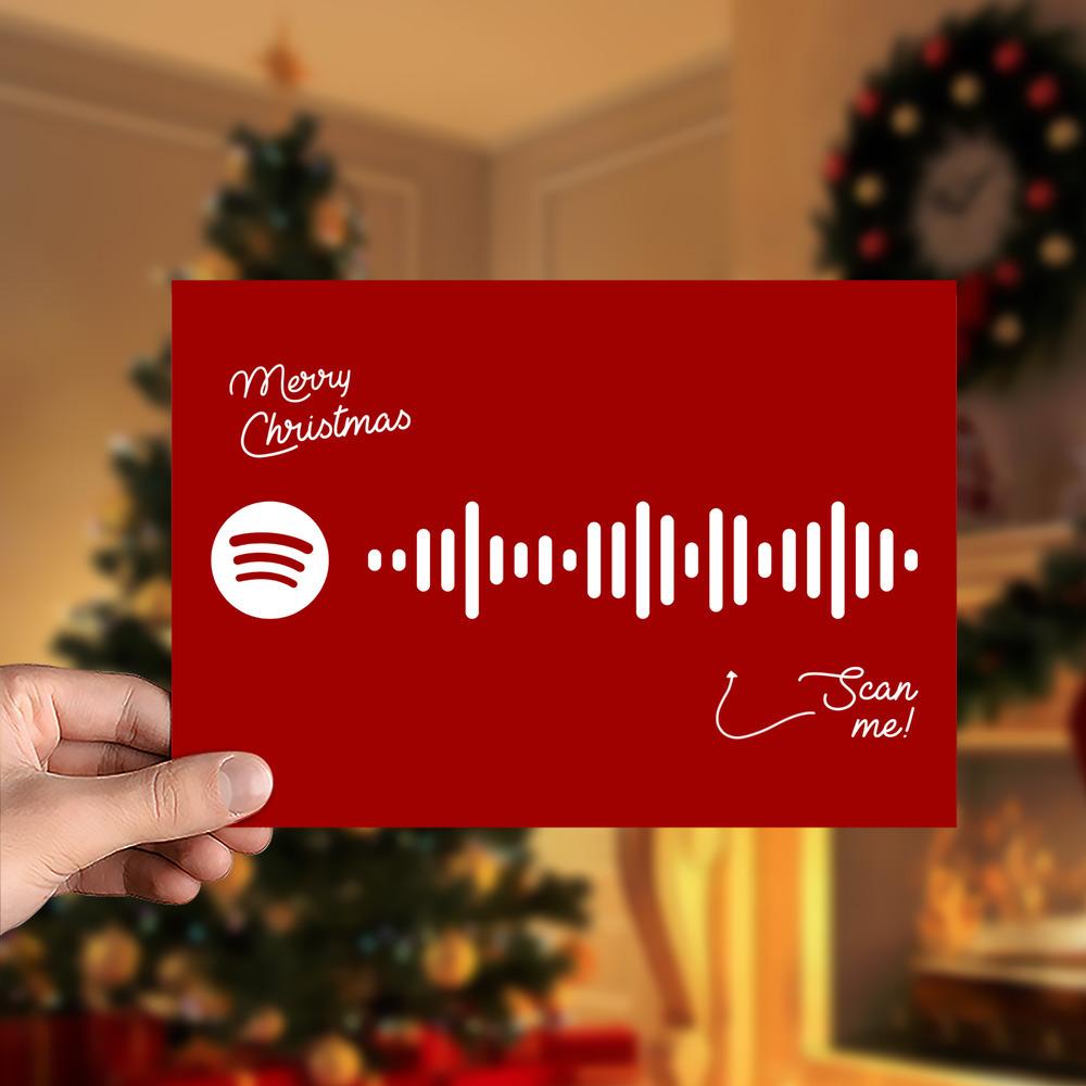 Have Yourself A Merry Little Christmas Spotify Code Music Greeting Card - Giftlab