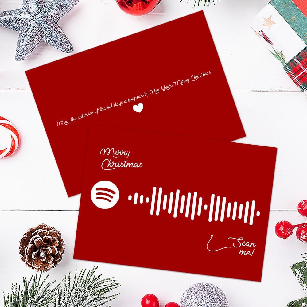 Santa Baby Spotify Code Music Greeting Card - Giftlab