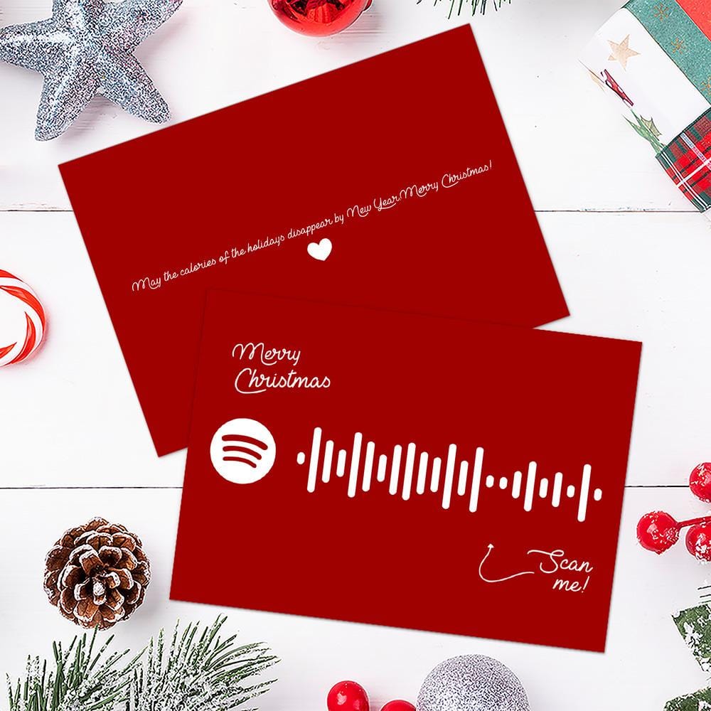 The Christmas Song (Chestnuts Roasting On An Open Fire) Spotify Code Music Greeting Card - Giftlab