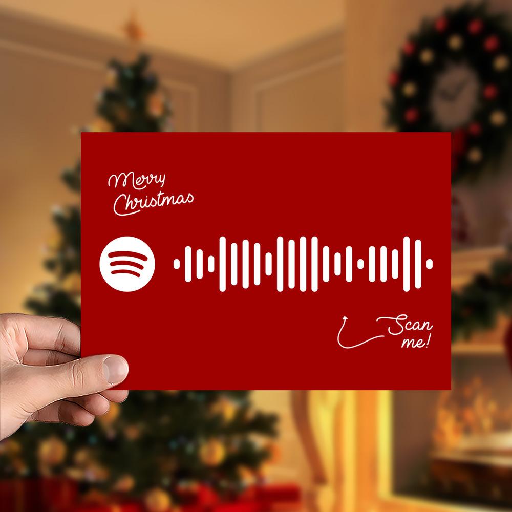 Man With The Bag Spotify Code Music Greeting Card - Giftlab