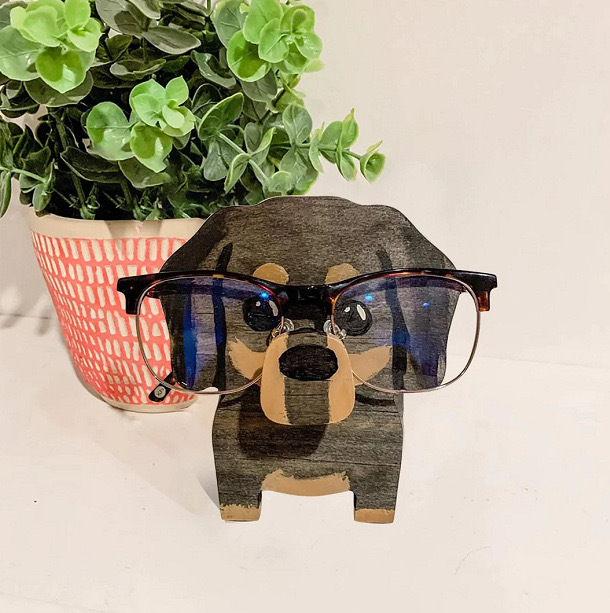 Adorable Animal Eyeglass Stand Custom Name