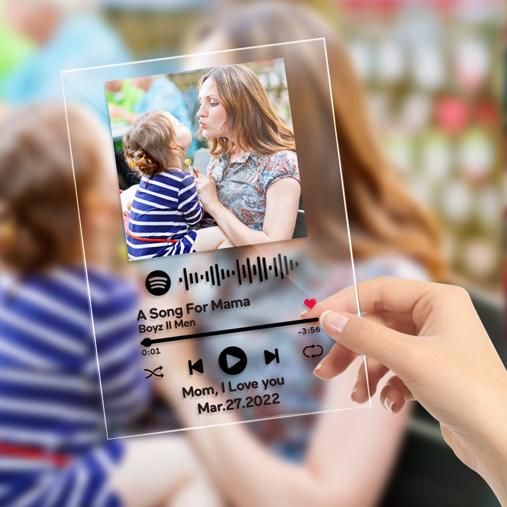 Custom Spotify Code Music Plaque Personalised Mother’s Day Gifts - Giftlab