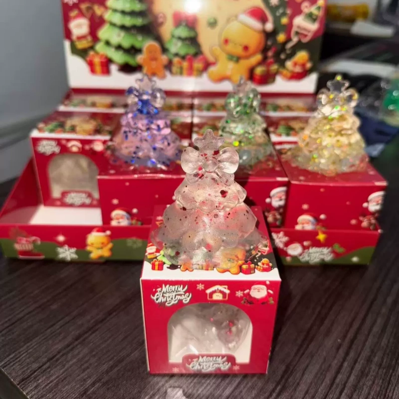 Christmas Gift Series Glitter Christmas Tree Squishy Decompression Fidget Toy
