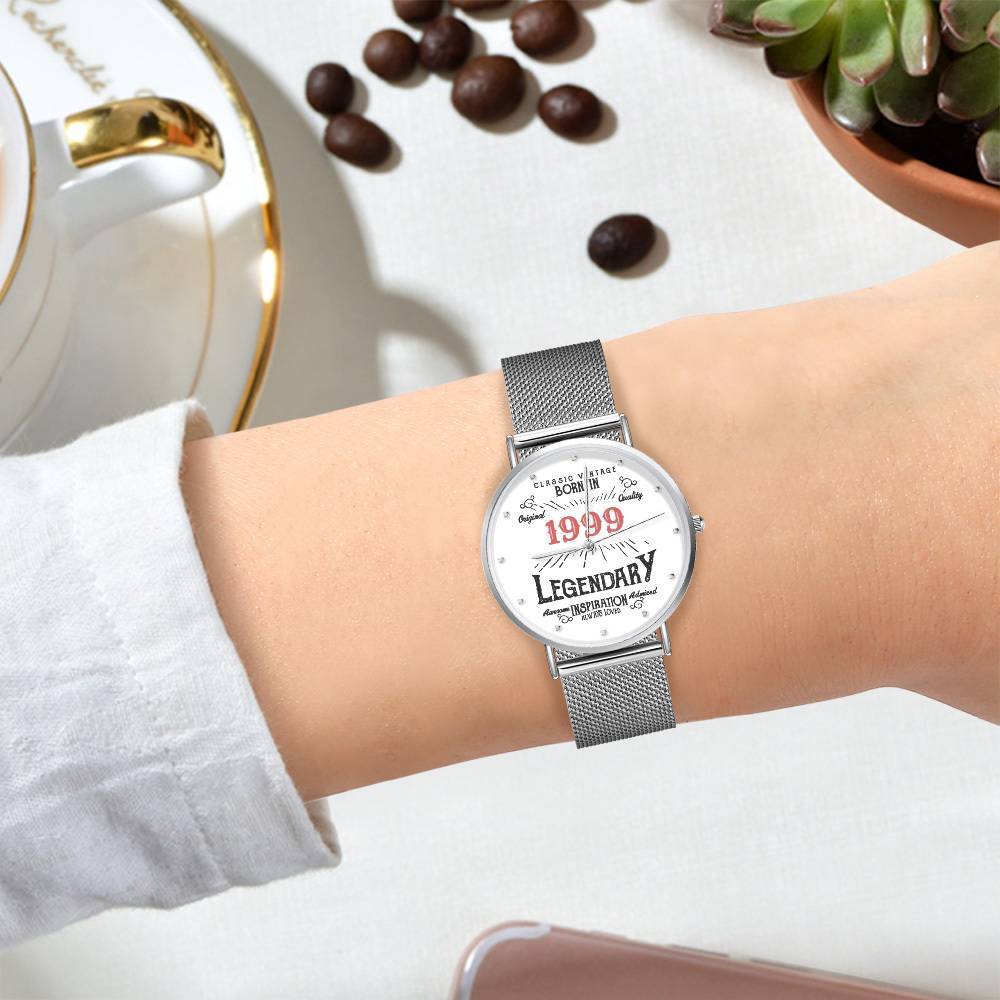 23rd Birthday Watch Custom Printed Watch 1999 Birthday Gifts 23rd Birthday Gifts - Giftlab