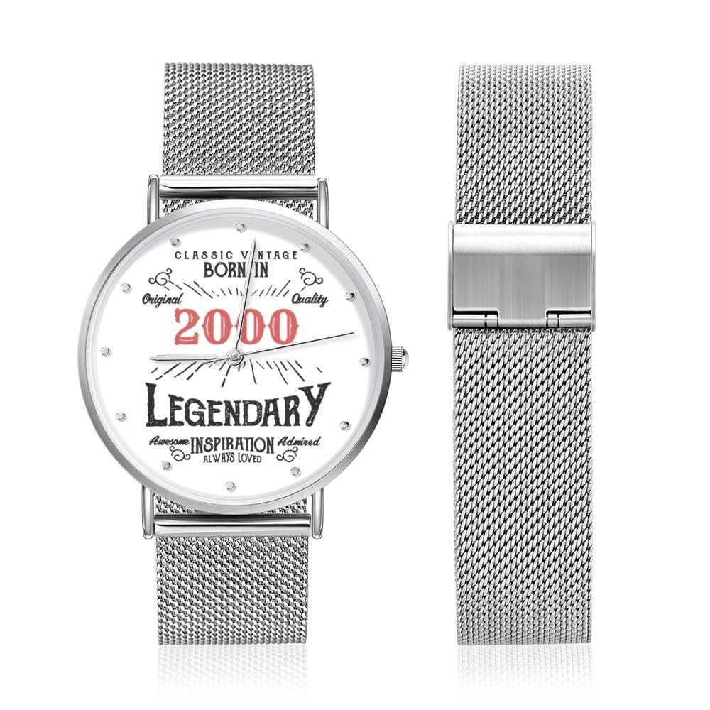 22nd Birthday Watch Custom Printed Watch 2000 Birthday Gifts 22nd Birthday Gifts - Giftlab