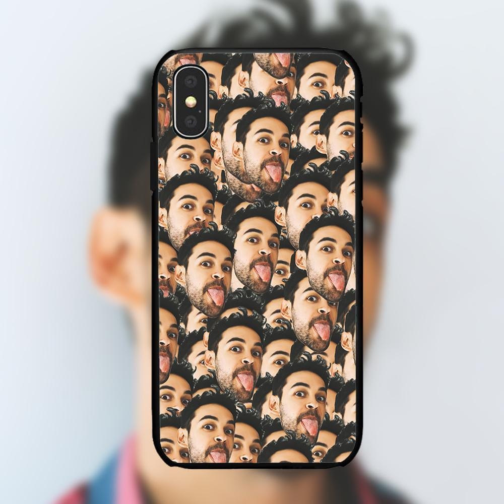 Custom Funny Face Mash iPhone Case - Giftlab