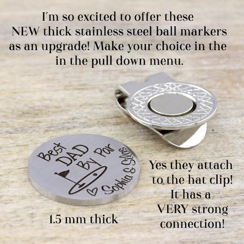 Personalized Golf Ball Marker Golf Gifts for Men, Custom Engraved Dad Birthday Gift from Daughter