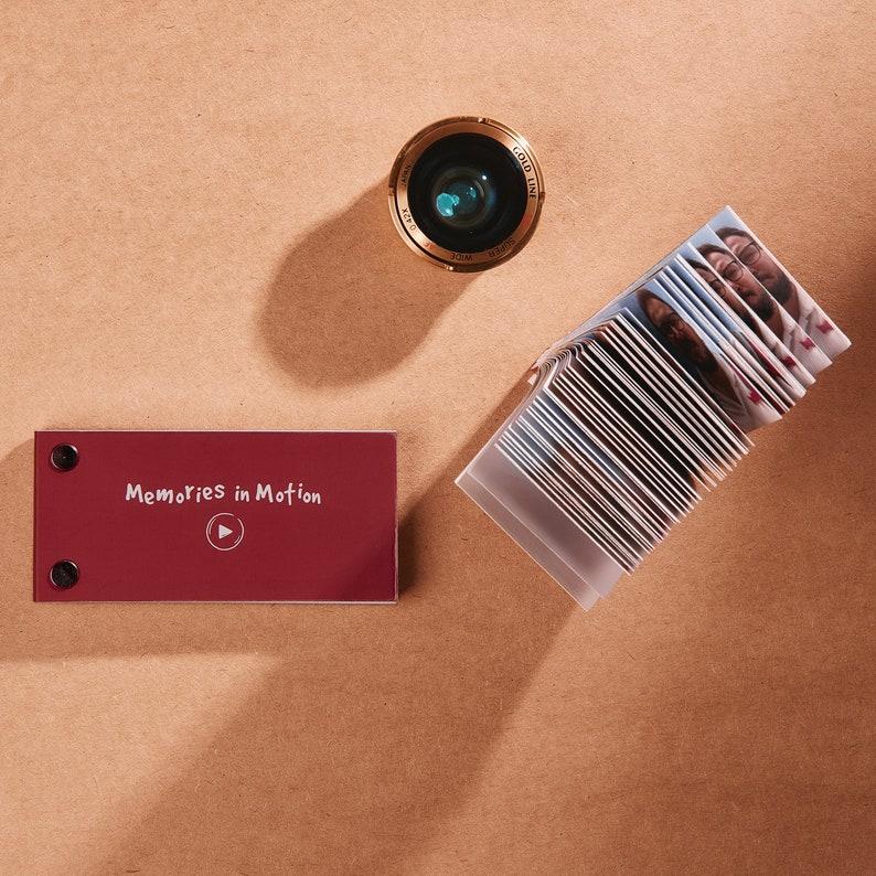 Personalized Flip Book from Your Memories Custom Movie Book from Video as Perfect Gift for Anniversary Memories in Motion Flipbook.